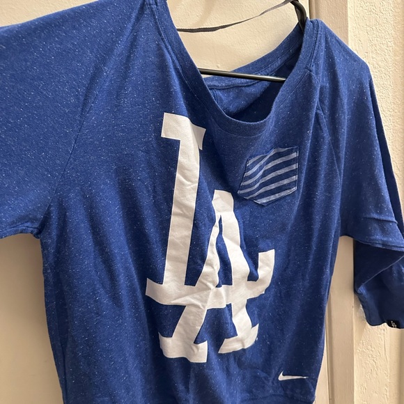 MLB Dodgers Nike Woman’s Sweater Half Sleeves - Picture 1 of 3